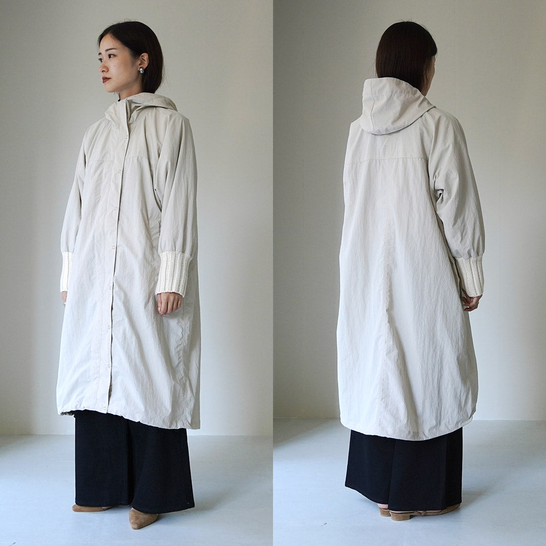 【30%OFF】MAO MADE(マオメイド) ヴィンテージウェザー ニットリブ オーバー マウンテンパーカ