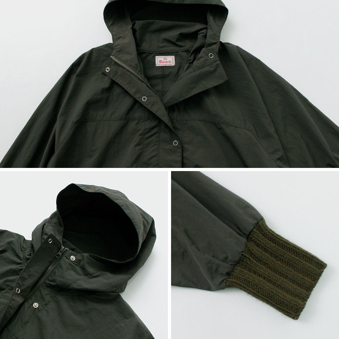 【30%OFF】MAO MADE(マオメイド) ヴィンテージウェザー ニットリブ オーバー マウンテンパーカ