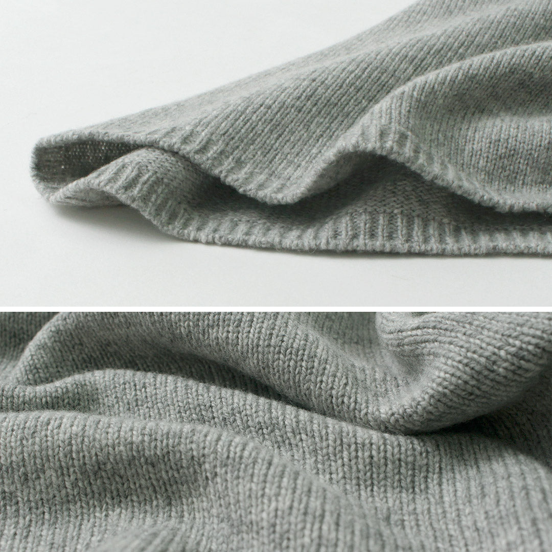 【20%OFF】MAO MADE(マオメイド)JAPAN KNIT エアヤーン コットン モックネック プルオーバー