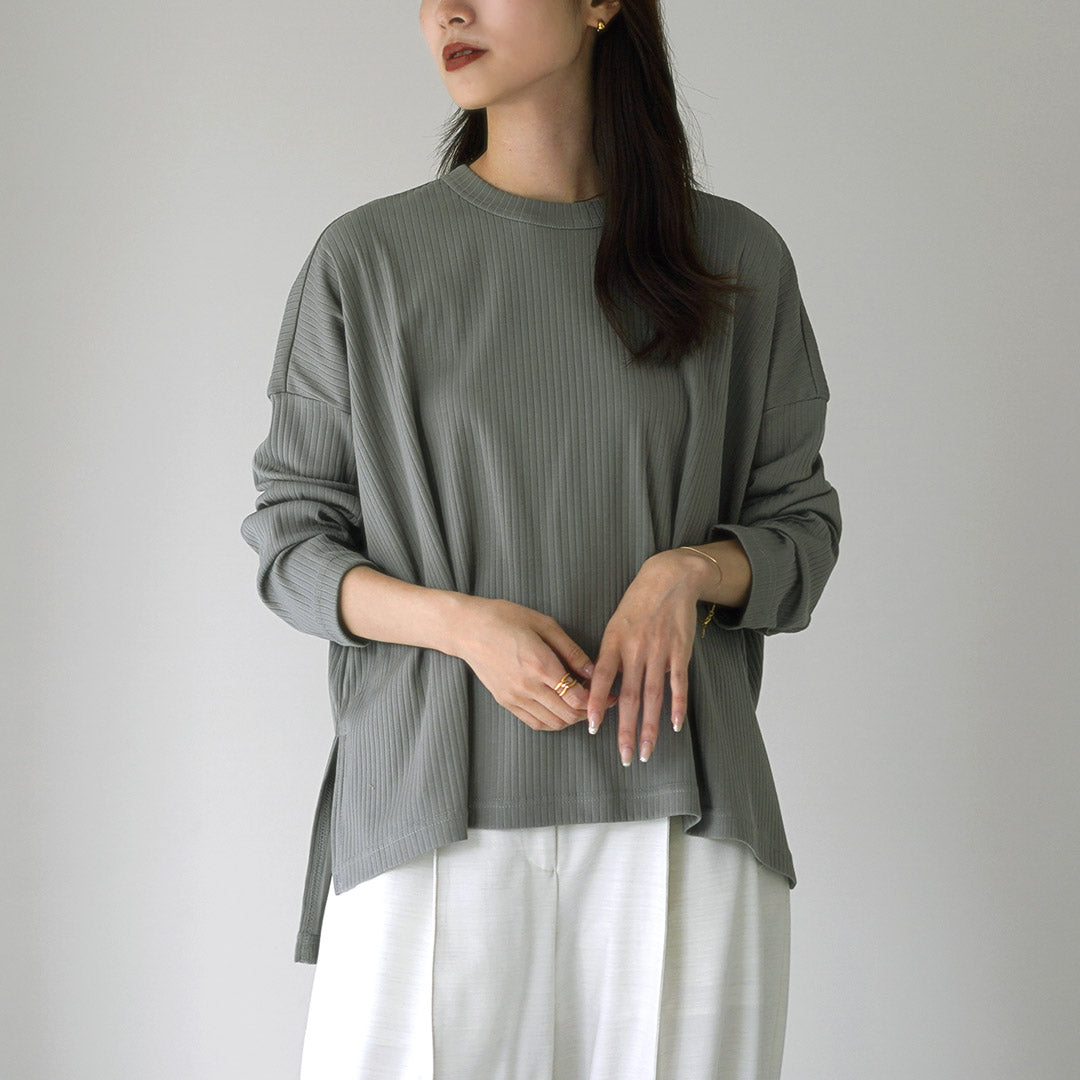 mizuiro ind(ミズイロインド) クルーネック ワイドTEE