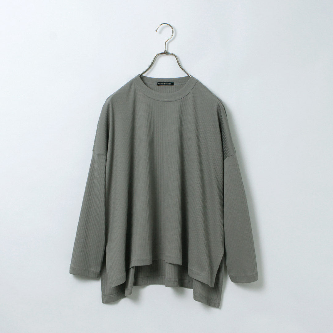 mizuiro ind(ミズイロインド) クルーネック ワイドTEE