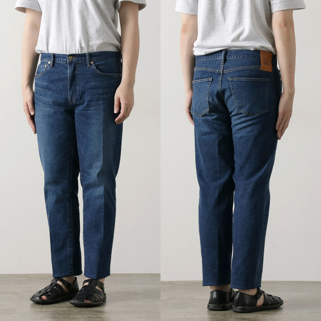 【30%OFF】JAPAN BLUE JEANS(ジャパンブルージーンズ) 12oz ストレッチ センタークリース 5Pデニム ユーズド加工
