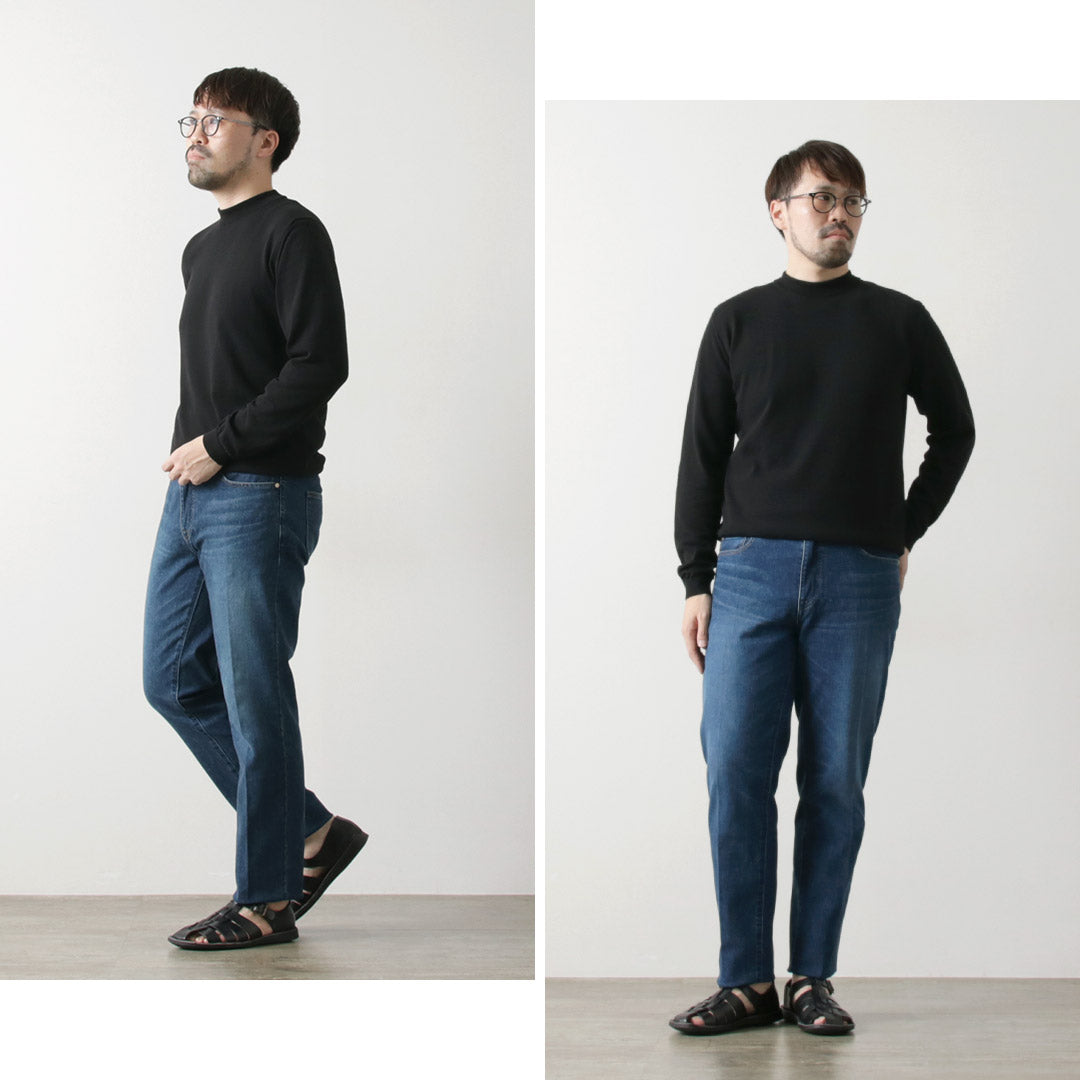 【30%OFF】JAPAN BLUE JEANS(ジャパンブルージーンズ) 12oz ストレッチ センタークリース 5Pデニム ユーズド加工