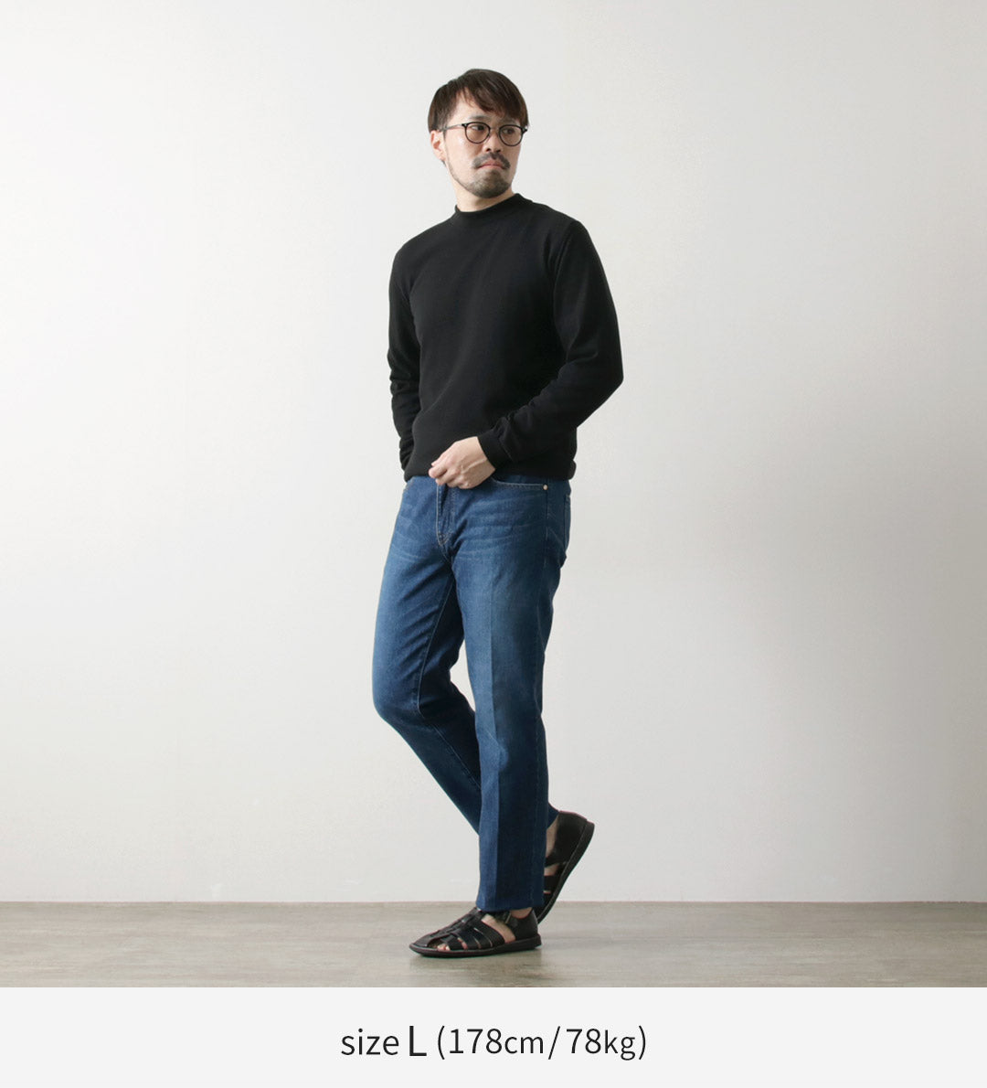 【30%OFF】JAPAN BLUE JEANS(ジャパンブルージーンズ) 12oz ストレッチ センタークリース 5Pデニム ユーズド加工