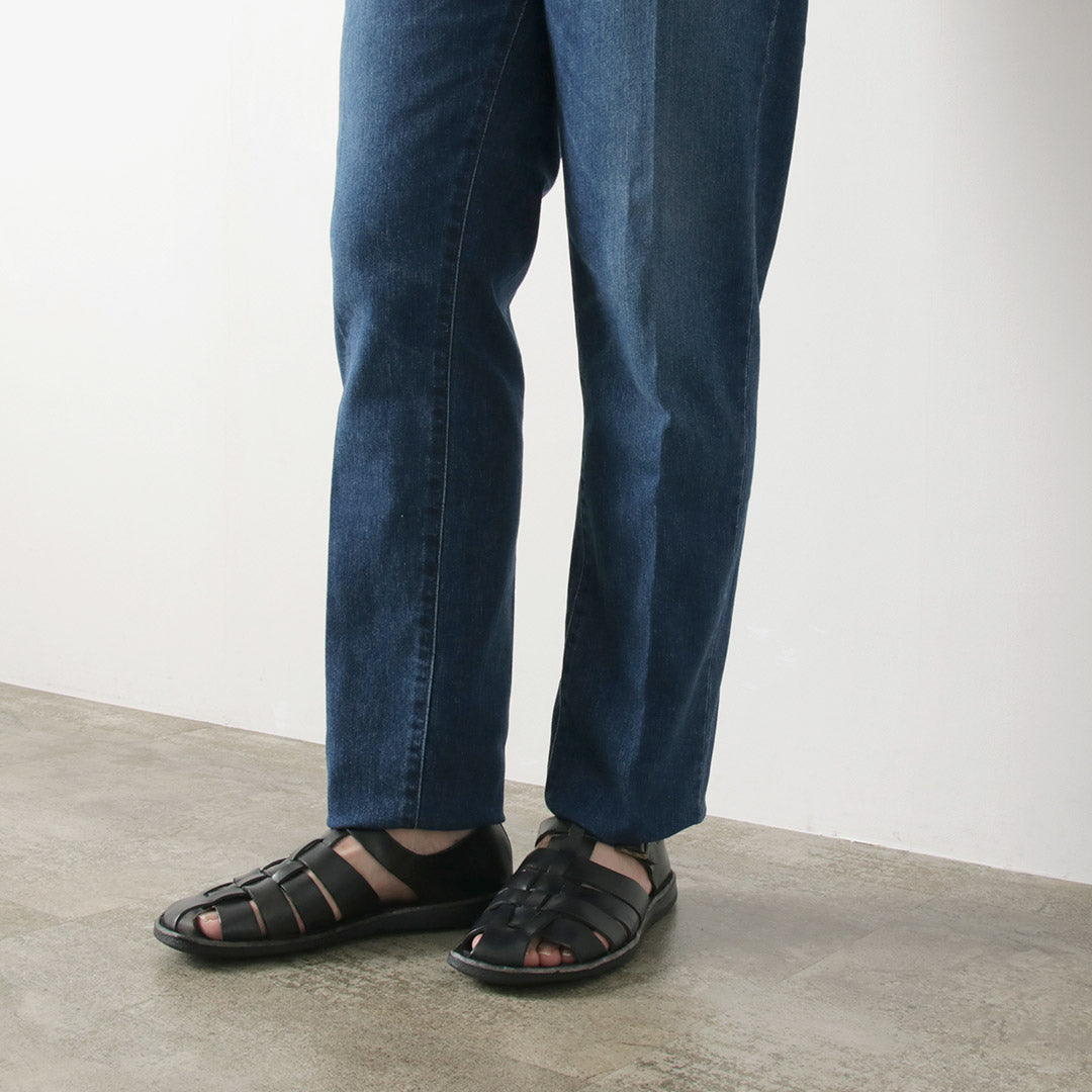 【30%OFF】JAPAN BLUE JEANS(ジャパンブルージーンズ) 12oz ストレッチ センタークリース 5Pデニム ユーズド加工