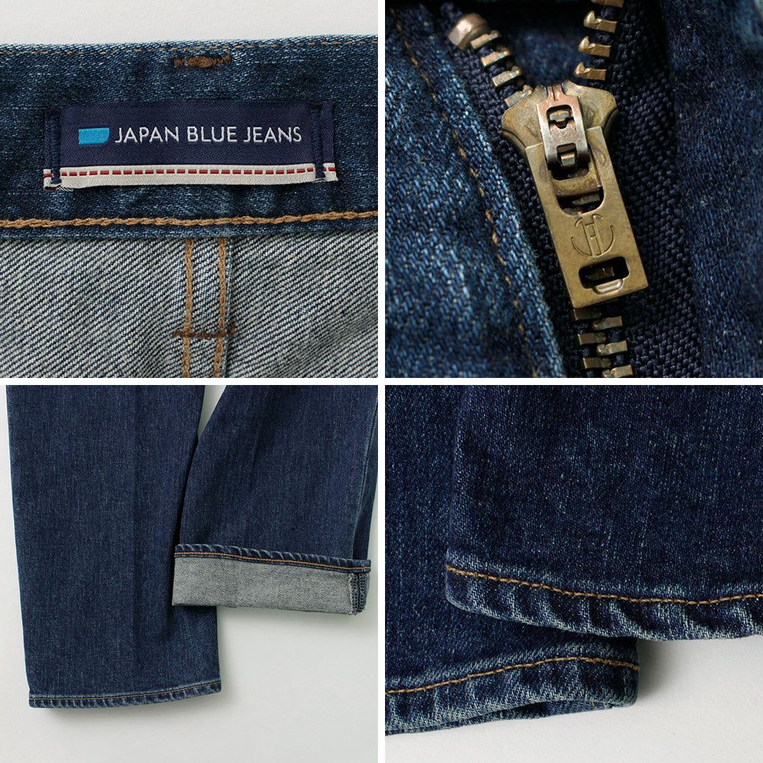 【30%OFF】JAPAN BLUE JEANS(ジャパンブルージーンズ) 12oz ストレッチ センタークリース 5Pデニム ユーズド加工