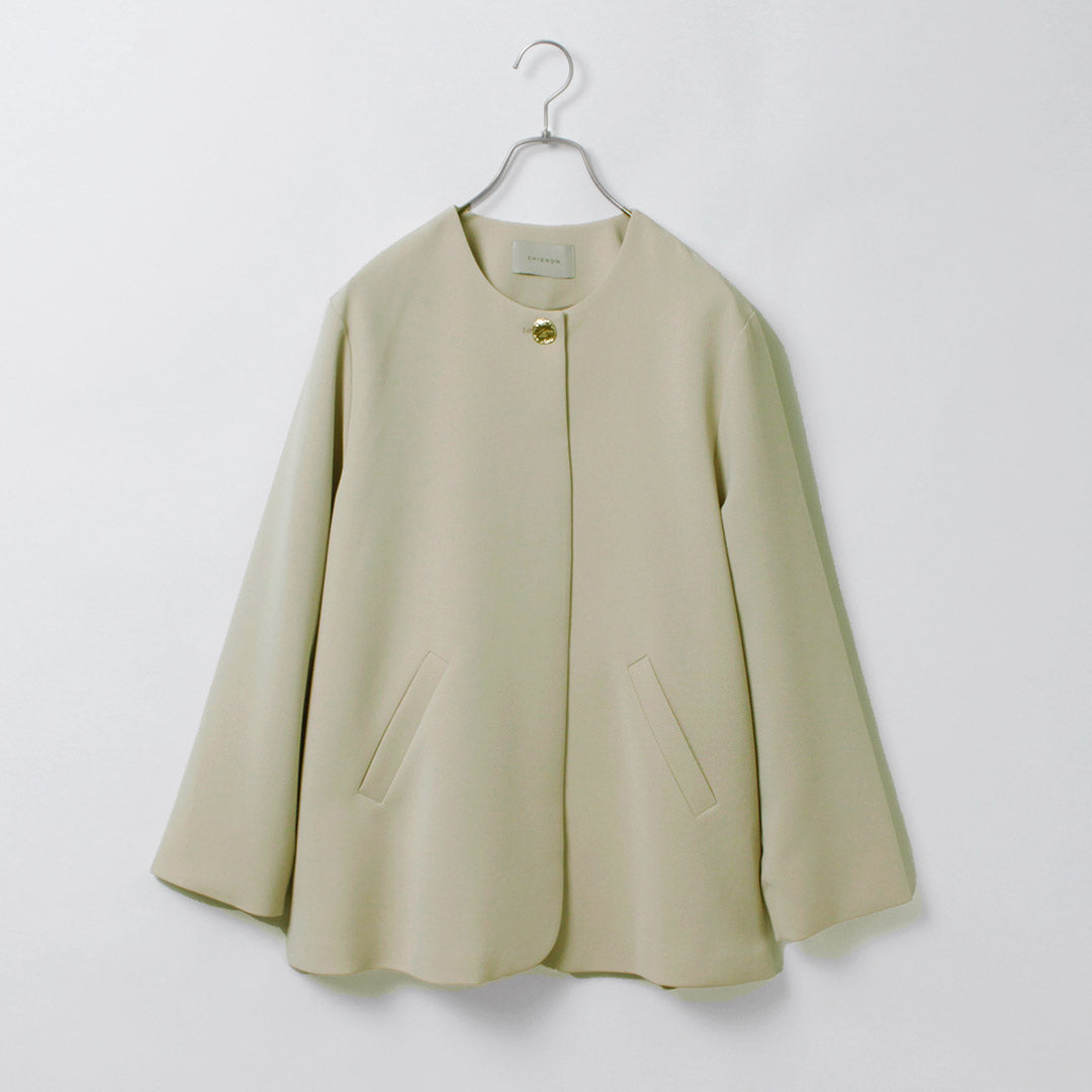 【30%OFF】CHIGNON(シニヨン) ノーカラージャケット