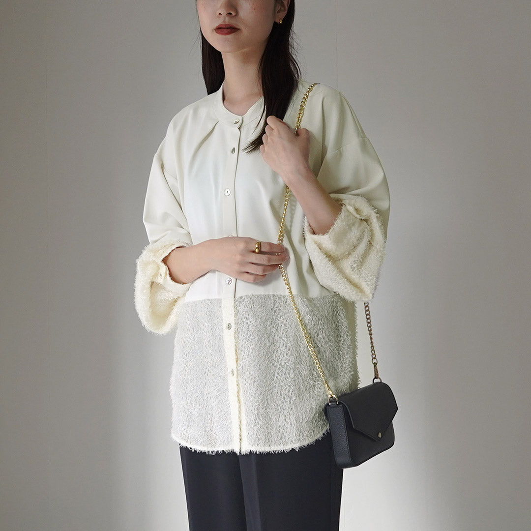 【30%OFF】CHIGNON(シニヨン) カットジャガード ブラウス