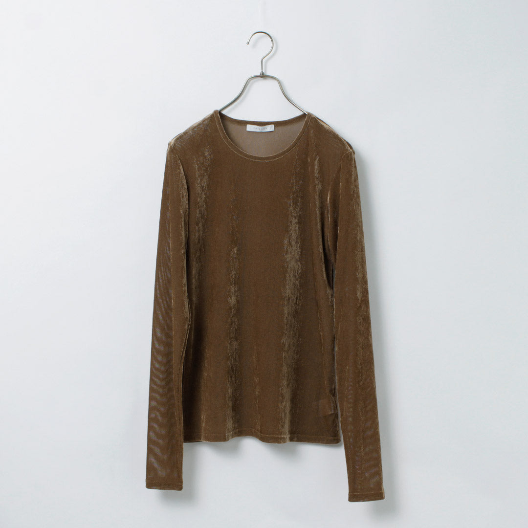 【30%OFF】CHIGNON(シニヨン) ベロアメッシュ プルオーバー