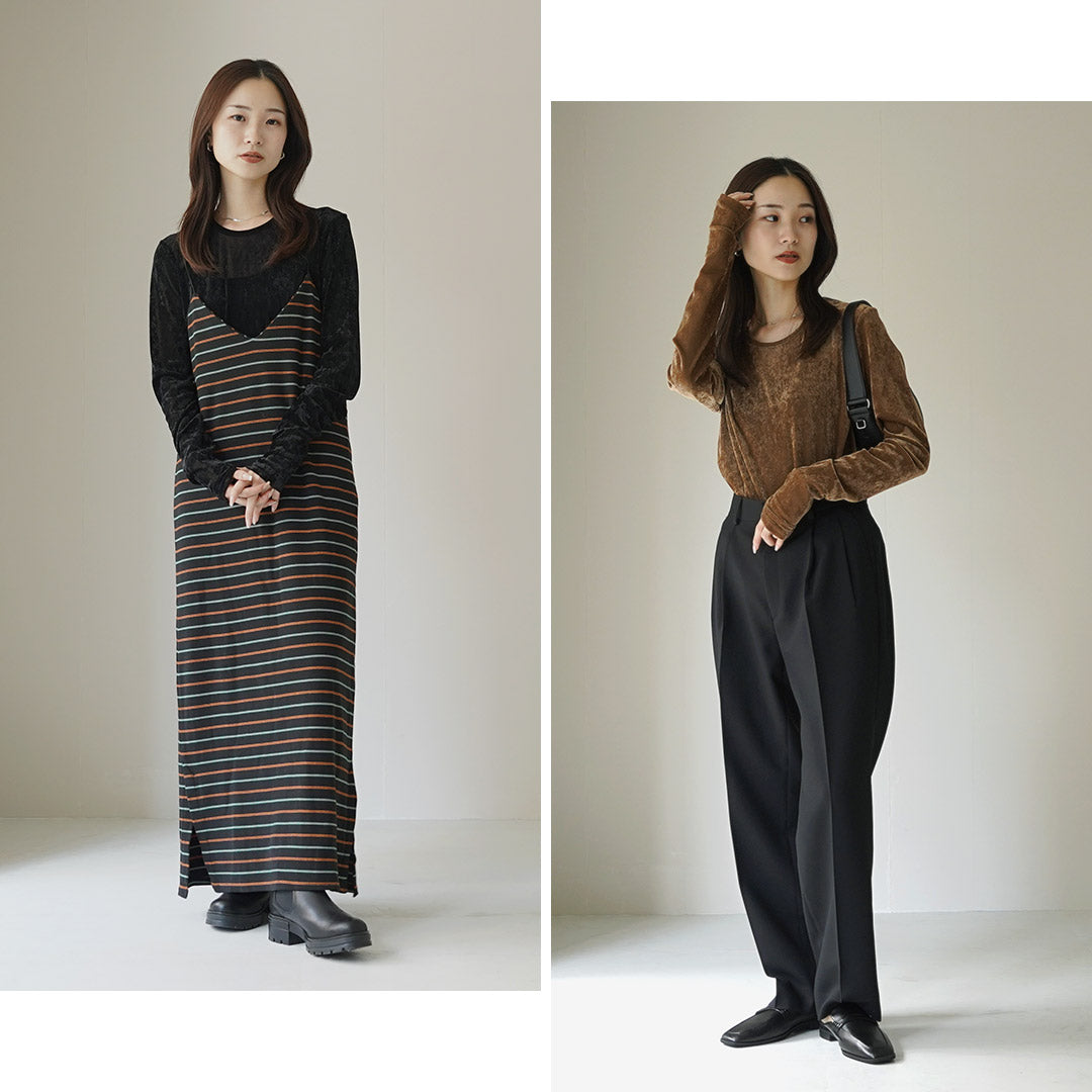 【30%OFF】CHIGNON(シニヨン) ベロアメッシュ プルオーバー