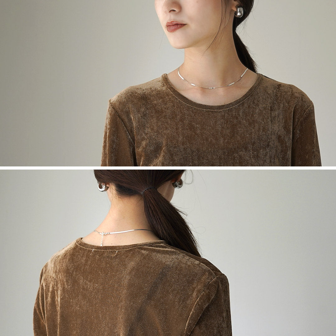 【30%OFF】CHIGNON(シニヨン) ベロアメッシュ プルオーバー