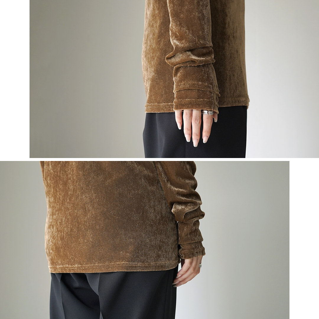 【30%OFF】CHIGNON(シニヨン) ベロアメッシュ プルオーバー