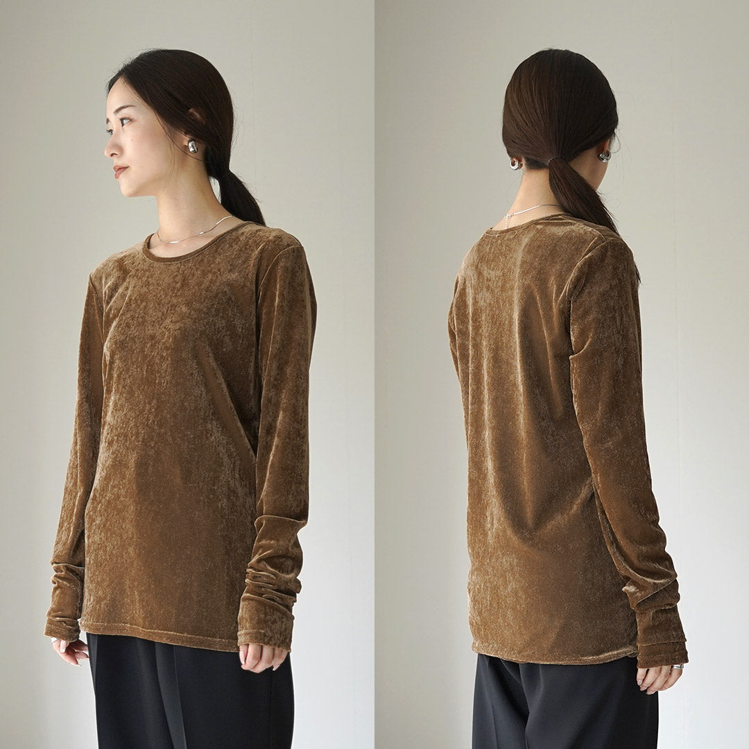 【30%OFF】CHIGNON(シニヨン) ベロアメッシュ プルオーバー