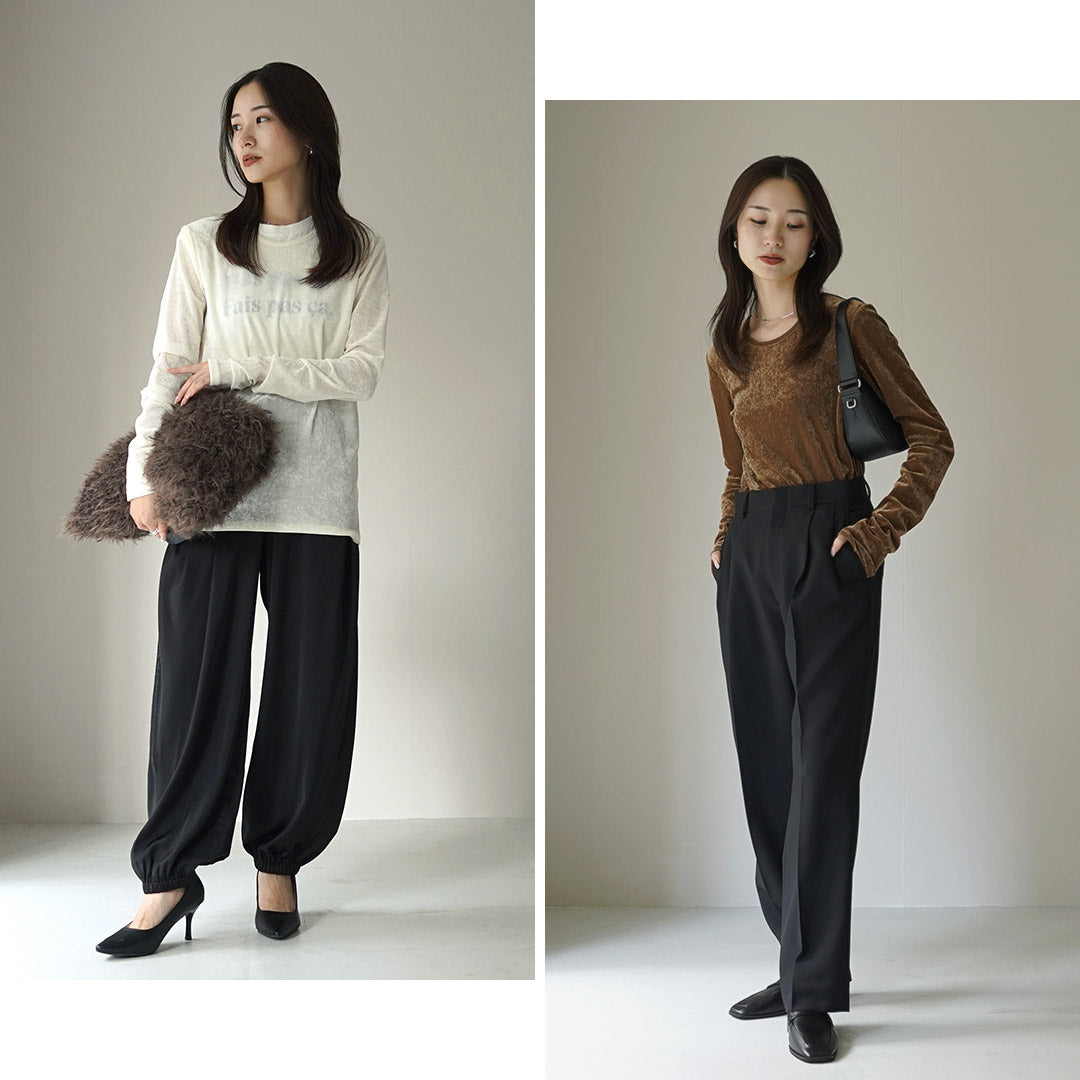 【30%OFF】CHIGNON(シニヨン) ベロアメッシュ プルオーバー