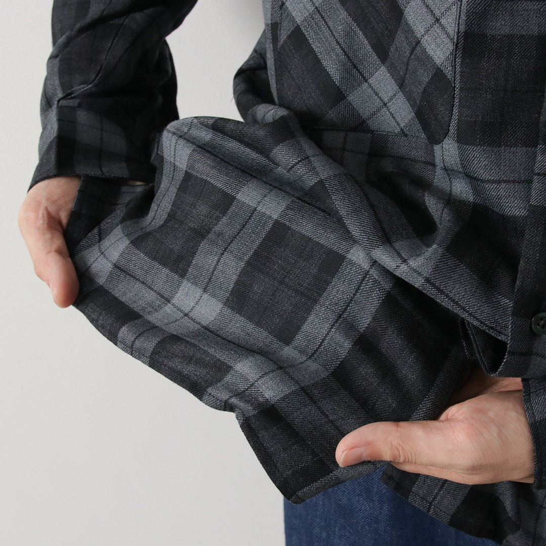 ROCOCO(ロココ) ウール オープンカラーシャツ