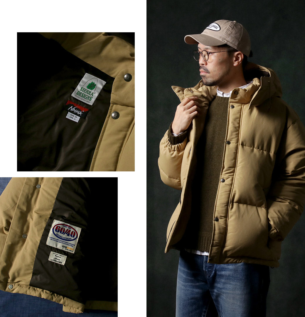 NANGA(ナンガ) 別注 SIERRA DESIGNS コーデュラ60/40 ジャムパック ダウンジャケット