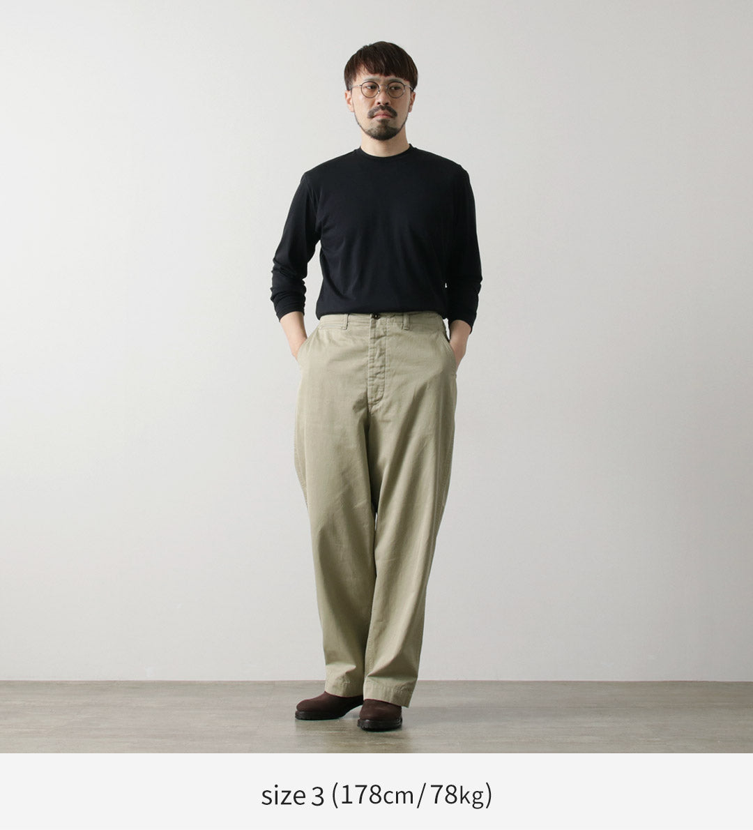 FYNELYNE ENGINEERED BY LIFILL コットニー ロングスリーブ クルーネックTシャツ