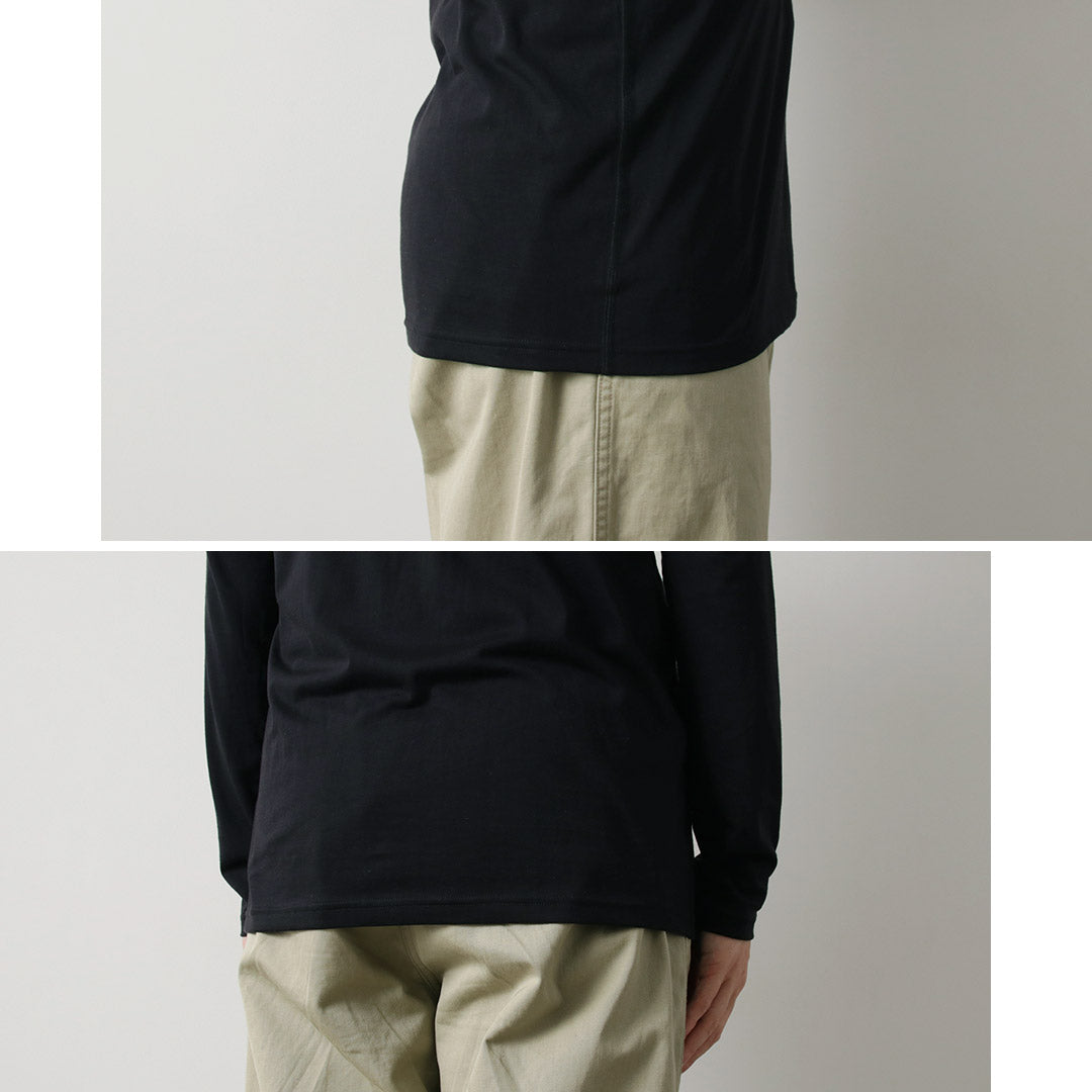 FYNELYNE ENGINEERED BY LIFILL コットニー ロングスリーブ クルーネックTシャツ