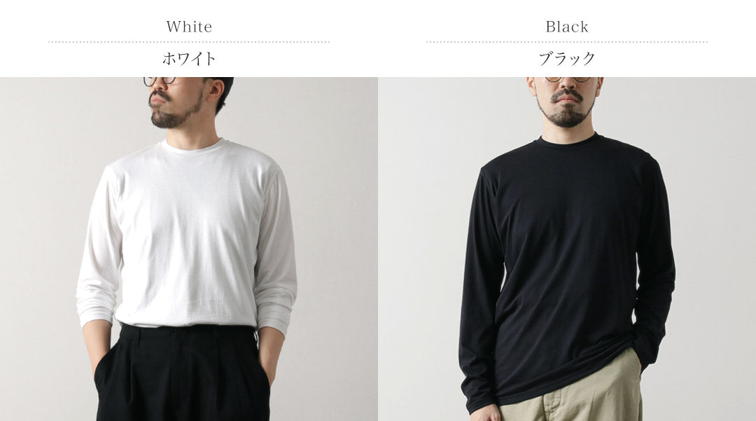 FYNELYNE ENGINEERED BY LIFILL コットニー ロングスリーブ クルーネックTシャツ