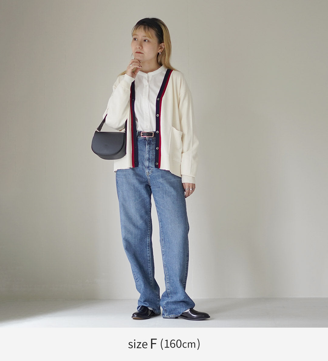 MIDIUMI(ミディウミ) クリケット カーディガン / レディース チルデンニット 綿100 コットン Vネック 長袖