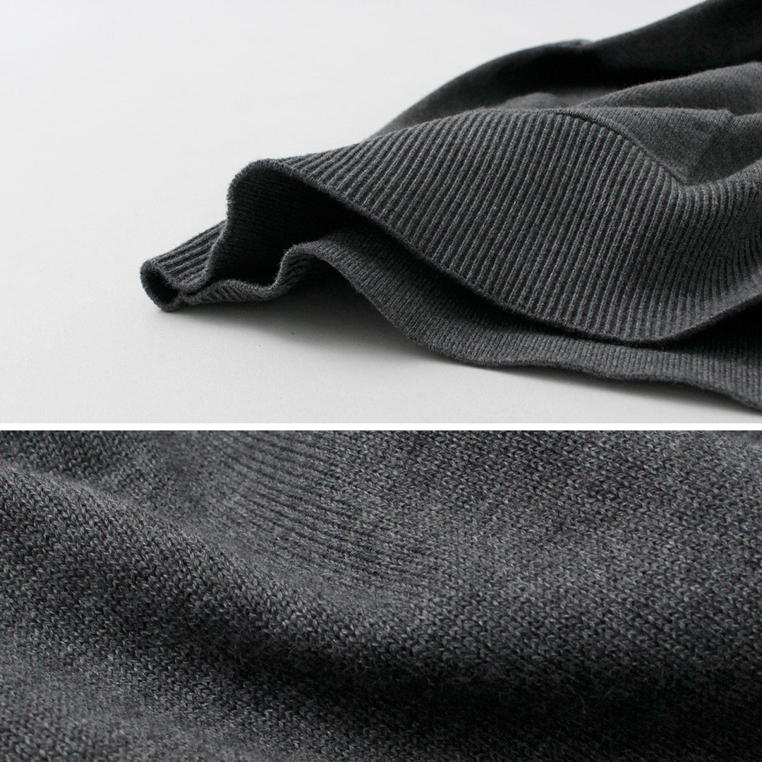 MIDIUMI(ミディウミ) クリケット カーディガン / レディース チルデンニット 綿100 コットン Vネック 長袖