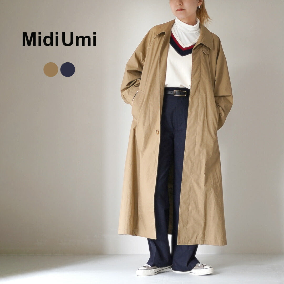 MIDIUMI(ミディウミ) ステンカラー コート