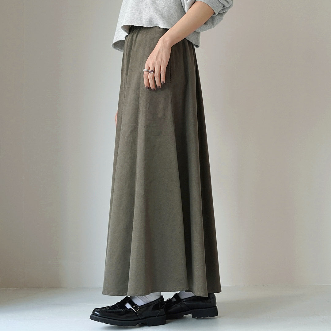 MIDIUMI(ミディウミ) コーデュロイ フレアスカート