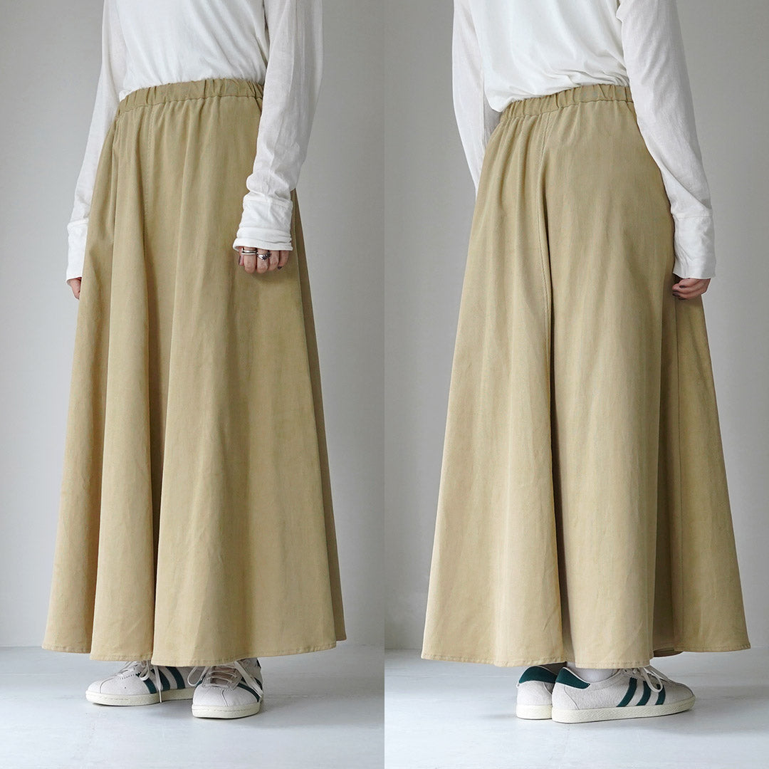 MIDIUMI(ミディウミ) コーデュロイ フレアスカート