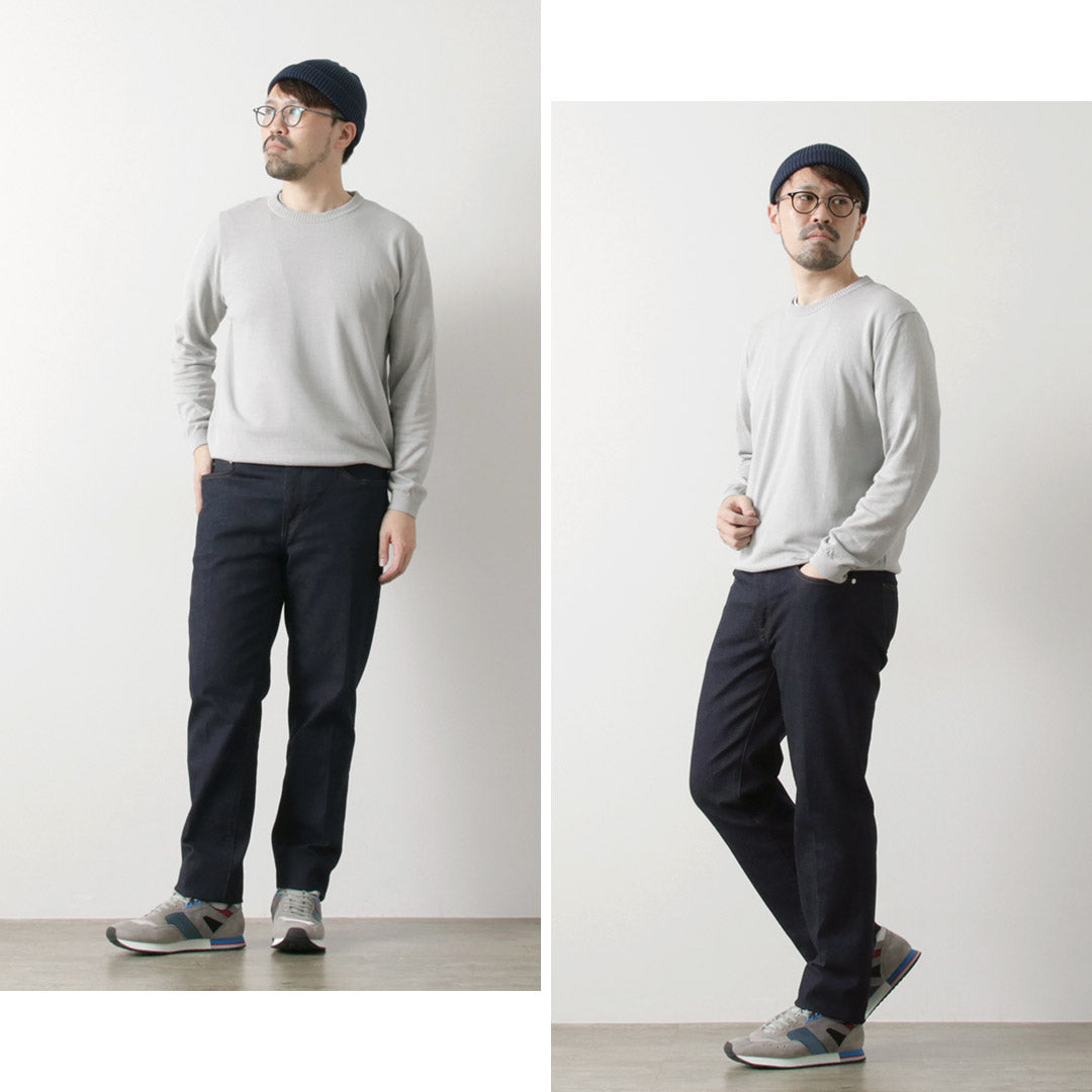 JAPAN BLUE JEANS(ジャパンブルージーンズ) 12oz ストレッチ センタークリース 5Pデニム ワンウォッシュ