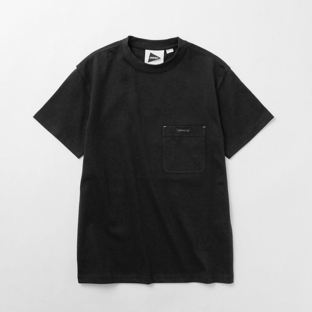 AND WANDER(アンドワンダー) グラミチ バックプリント TEE