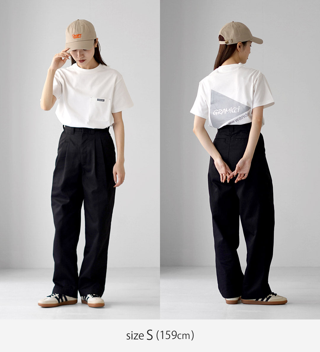 AND WANDER(アンドワンダー) グラミチ バックプリント TEE