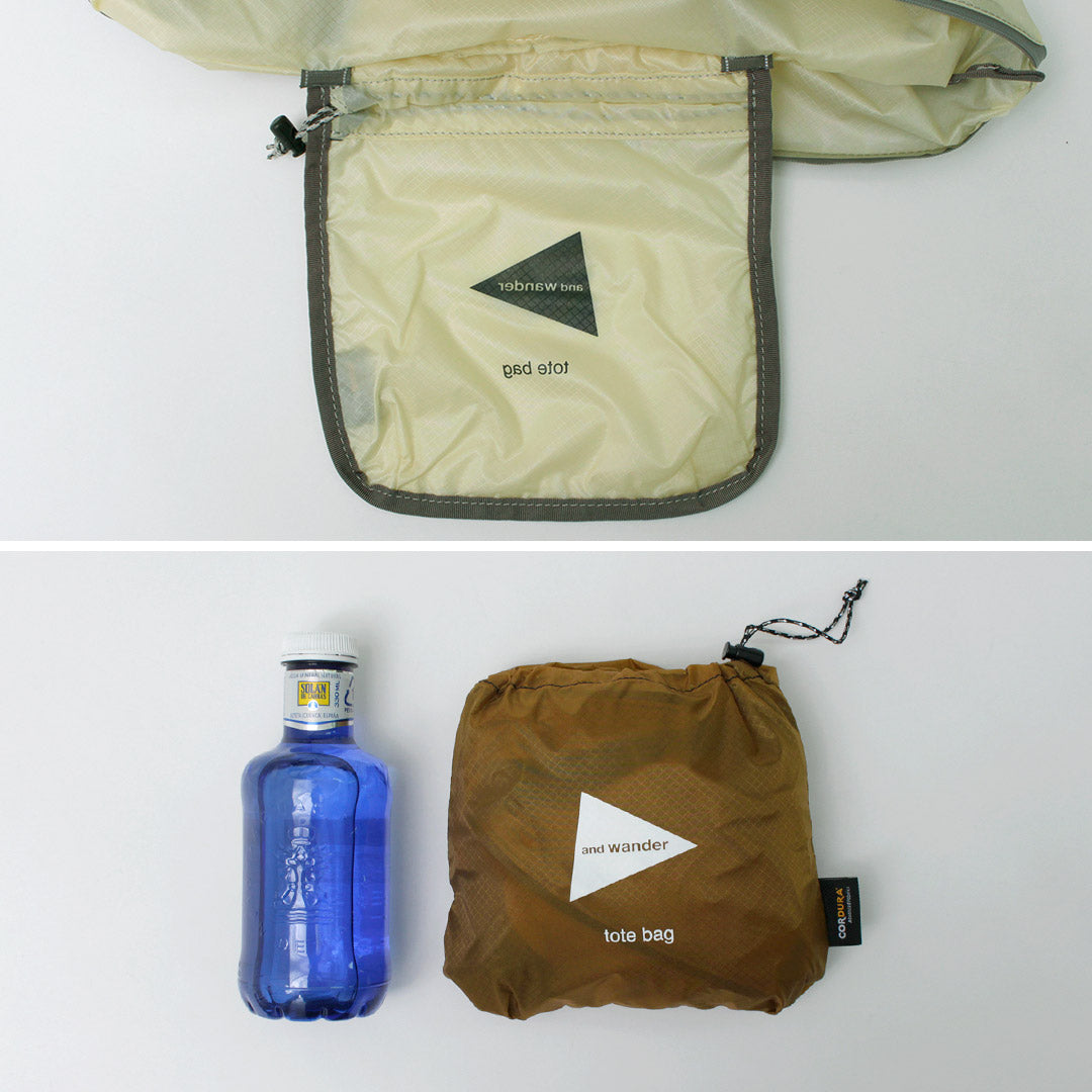 AND WANDER(アンドワンダー) シル トート バッグ 2025年モデル