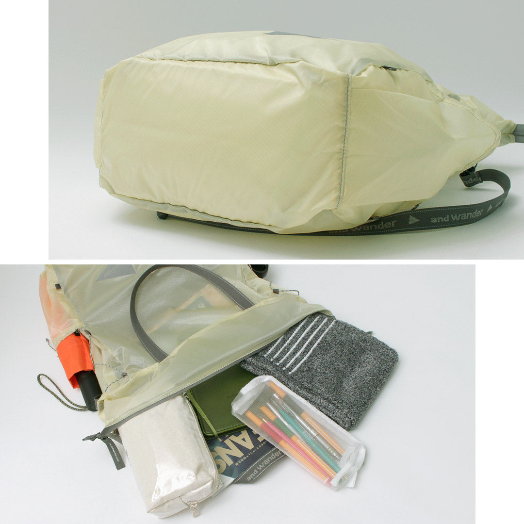 AND WANDER(アンドワンダー) シル トート バッグ 2025年モデル