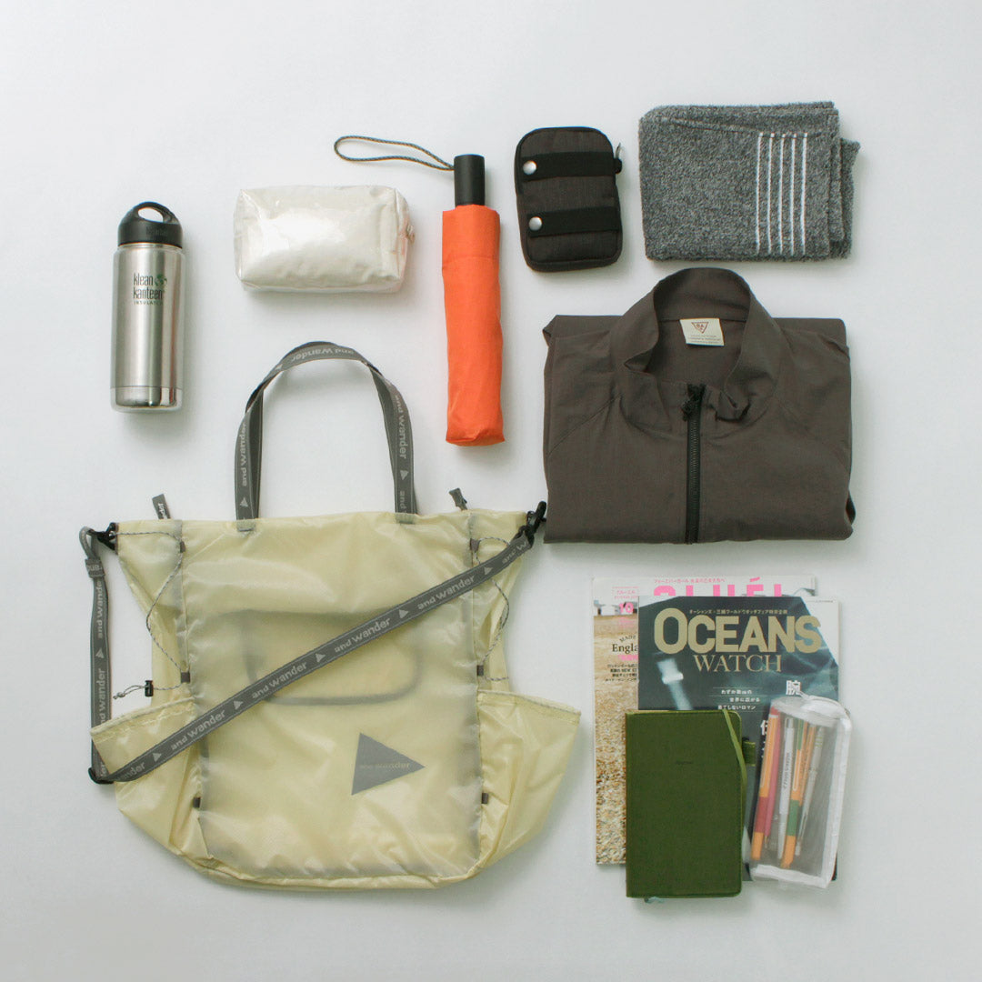 AND WANDER(アンドワンダー) シル トート バッグ 2025年モデル