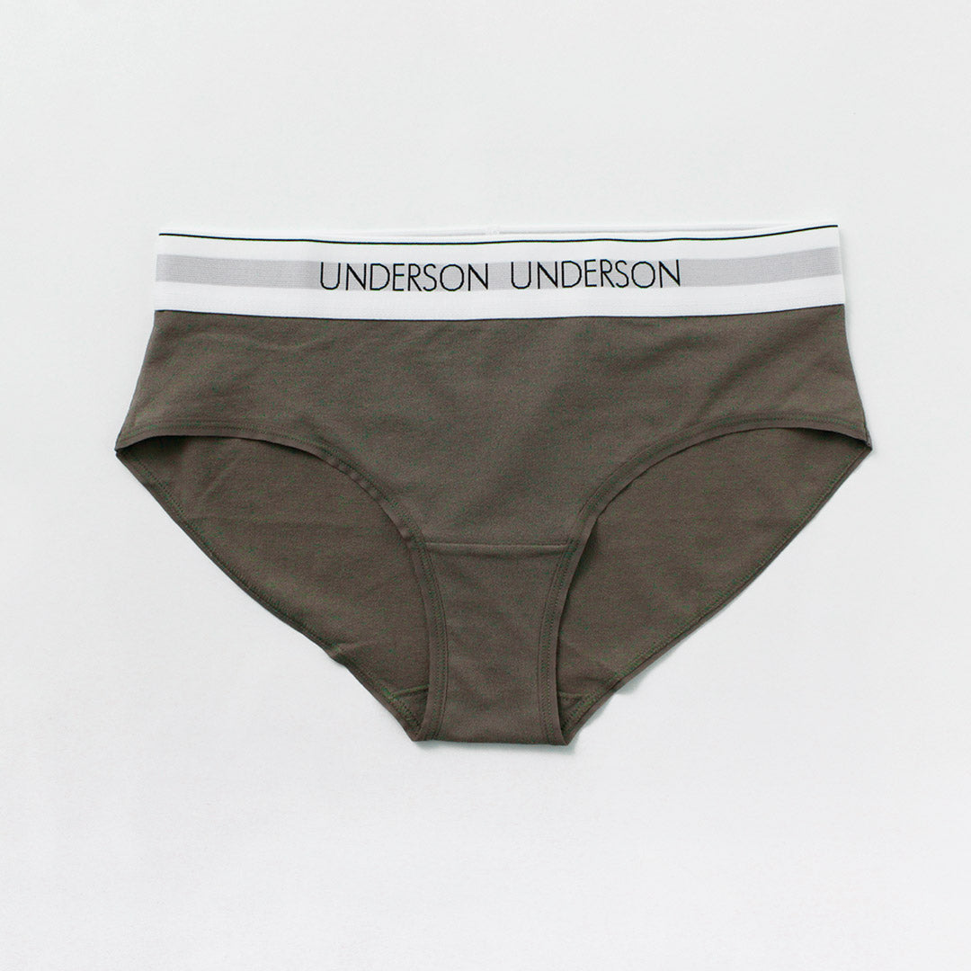 UNDERSON UNDERSON(アンダーソン アンダーソン) フルヒップ ショーツ ロゴ