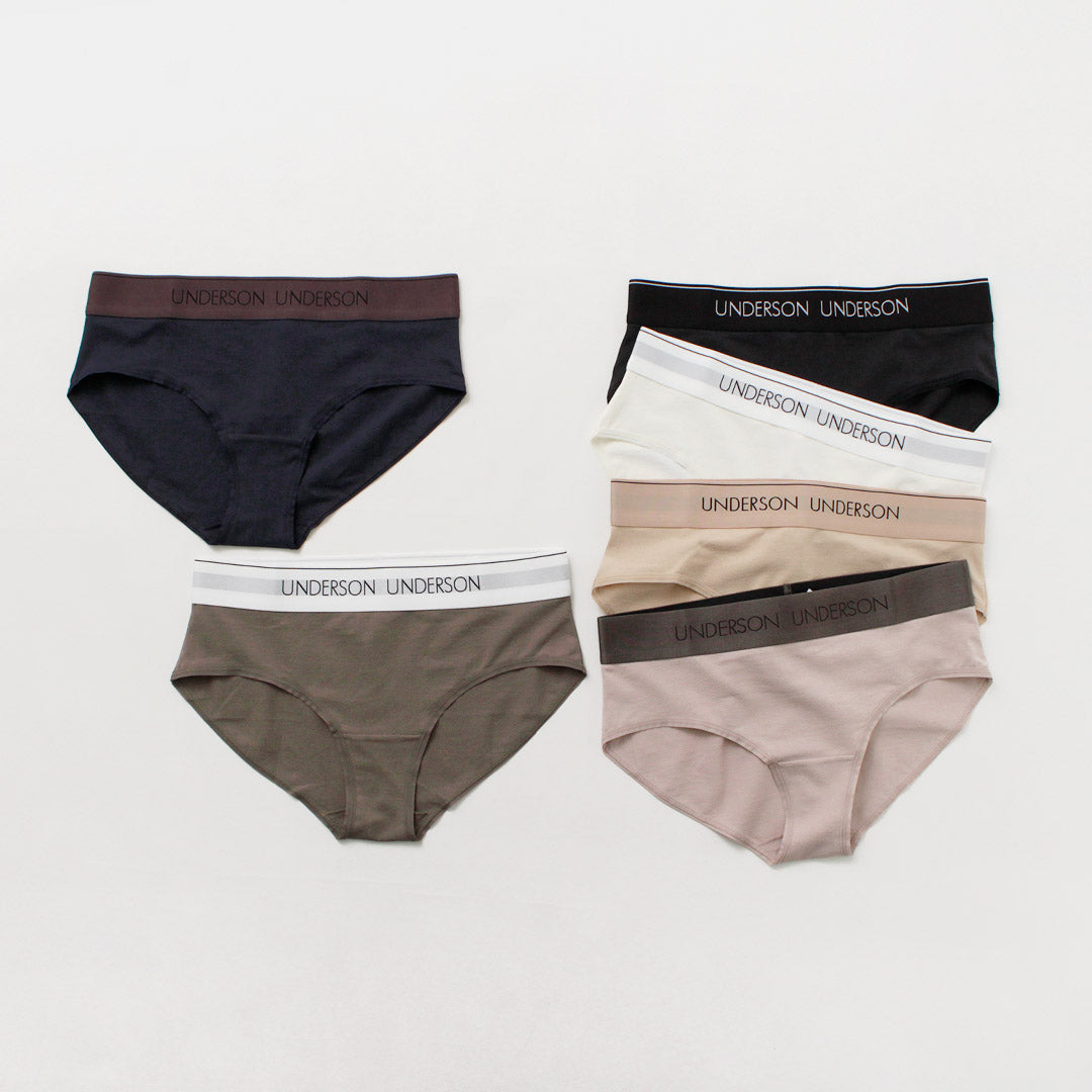 UNDERSON UNDERSON(アンダーソン アンダーソン) フルヒップ ショーツ ロゴ