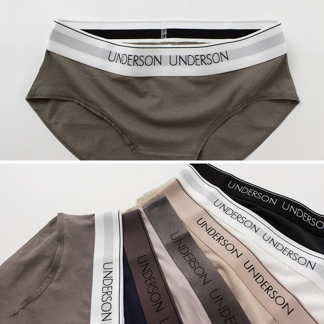UNDERSON UNDERSON(アンダーソン アンダーソン) フルヒップ ショーツ ロゴ