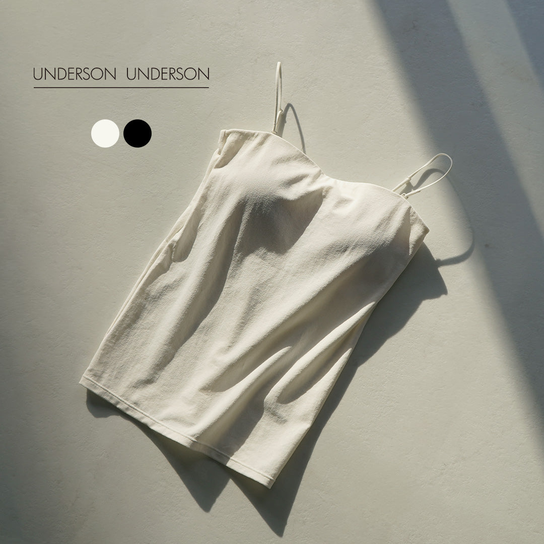 UNDERSON UNDERSON(アンダーソン アンダーソン) 2WAYベアトップキャミ(カップ付き)