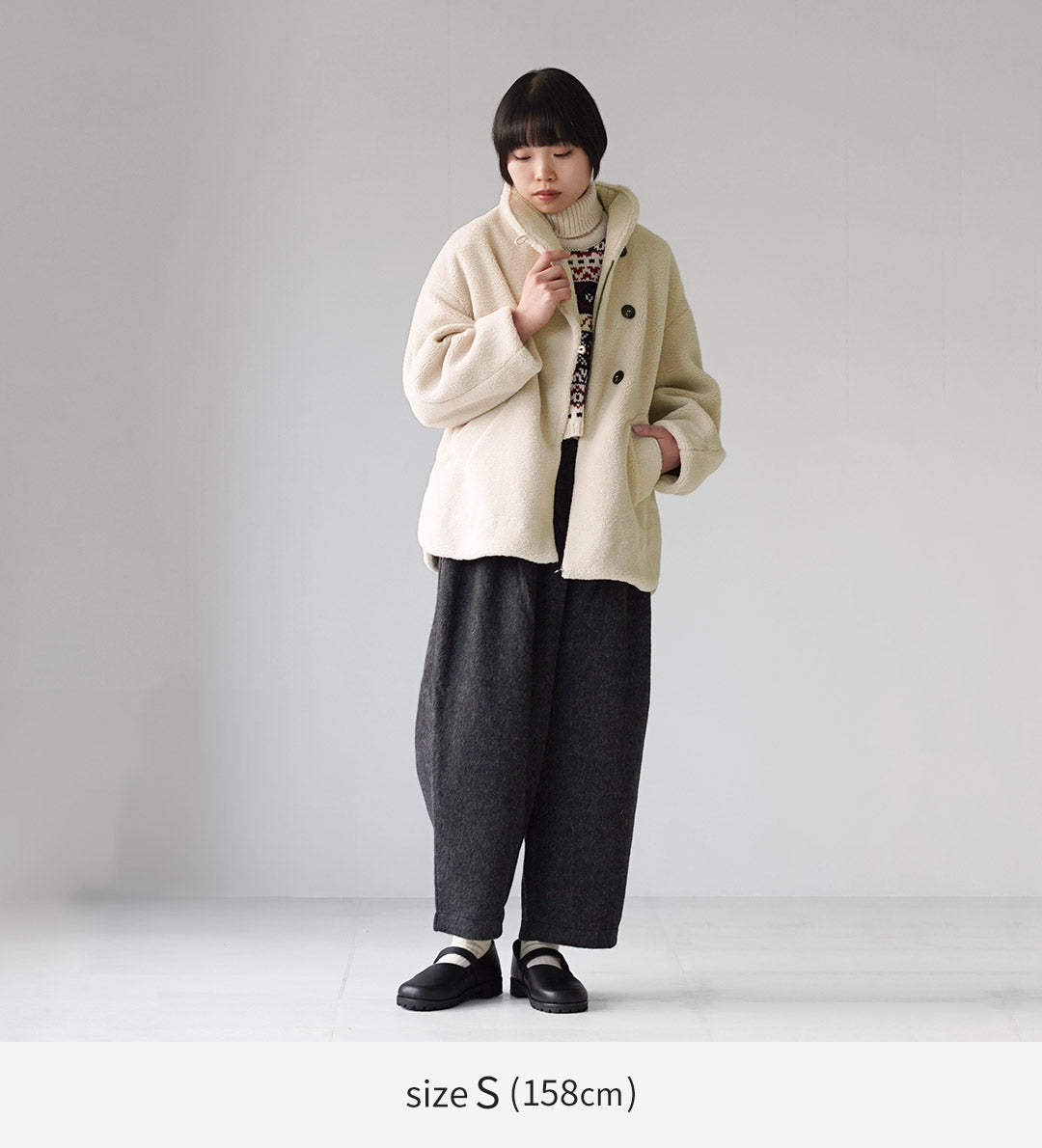 KELEN(ケレン) IOLL デザインカラー ボア コート