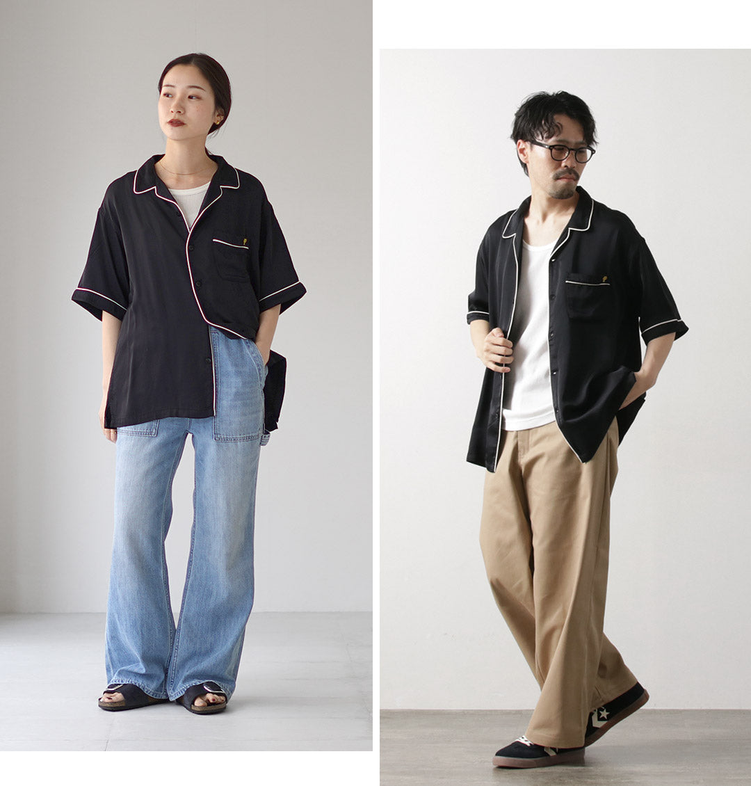 PENDLETON(ペンドルトン) パイピング エンブロイダリー オープンカラーシャツ