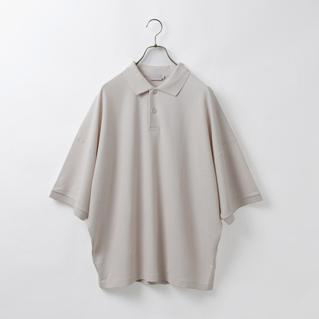 HANDVAERK(ハンドバーク) 鹿の子 ショートスリーブポロシャツ