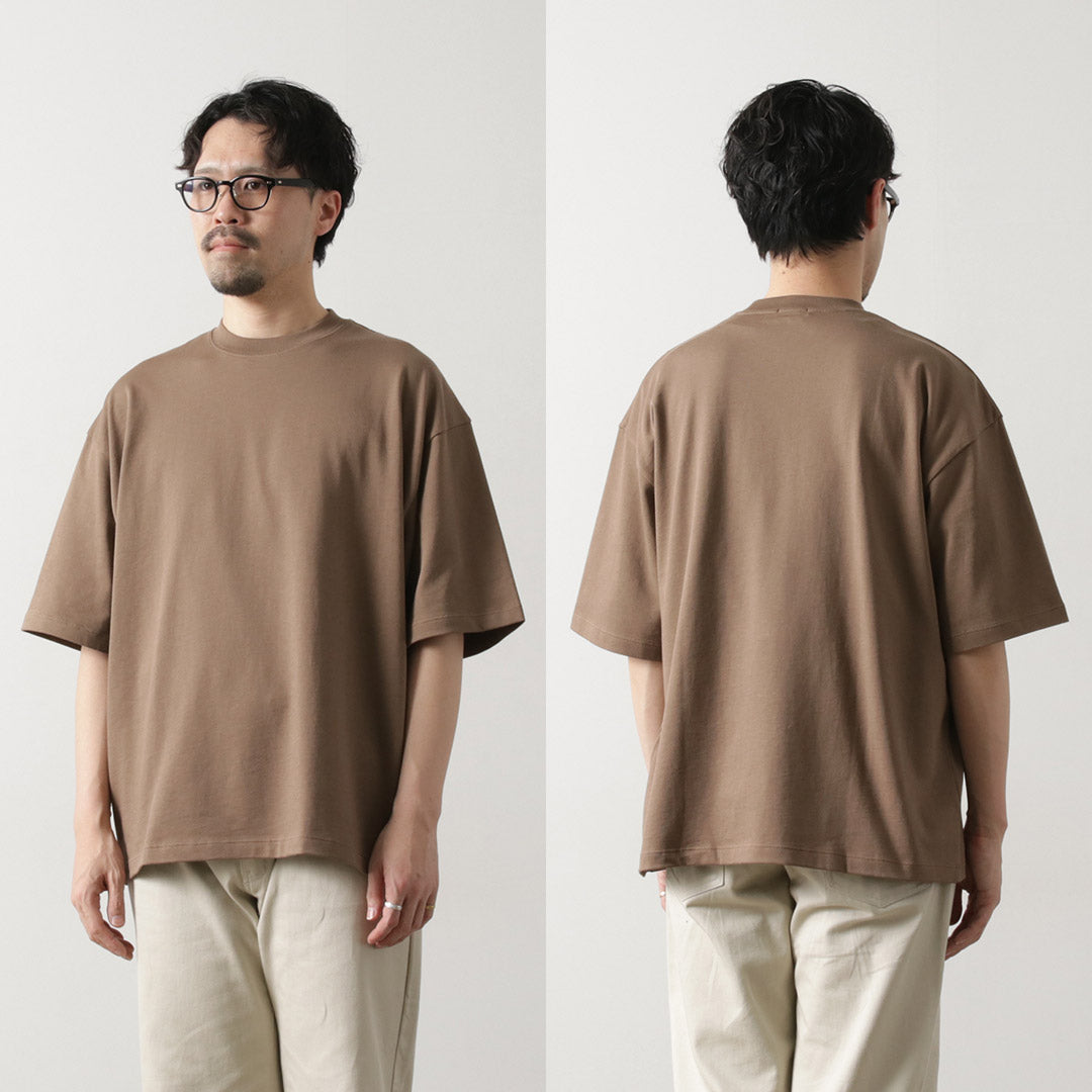 HANDVAERK(ハンドバーク) クルーネック ショートスリーブTシャツ