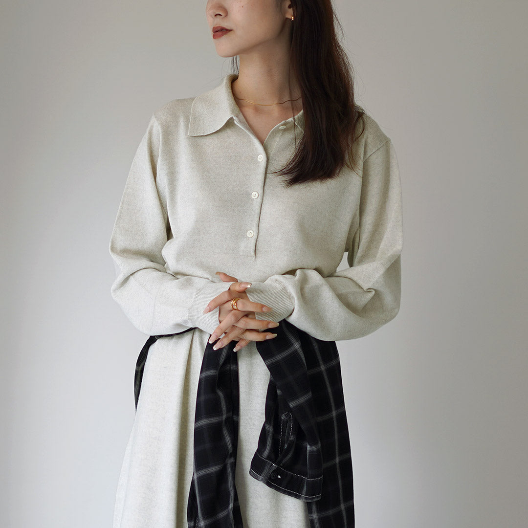 RYE TENDER(ライテンダー) JONES ONE-PIECE ジョーンズ ワンピース / レディース ニットワンピース ロング 長袖 ウール 無地 Aライン