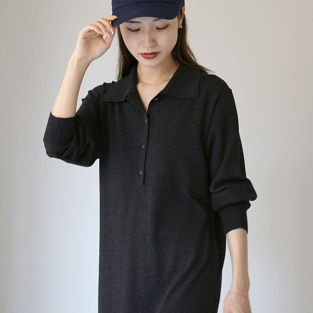 RYE TENDER(ライテンダー) JONES ONE-PIECE ジョーンズ ワンピース / レディース ニットワンピース ロング 長袖 ウール 無地 Aライン