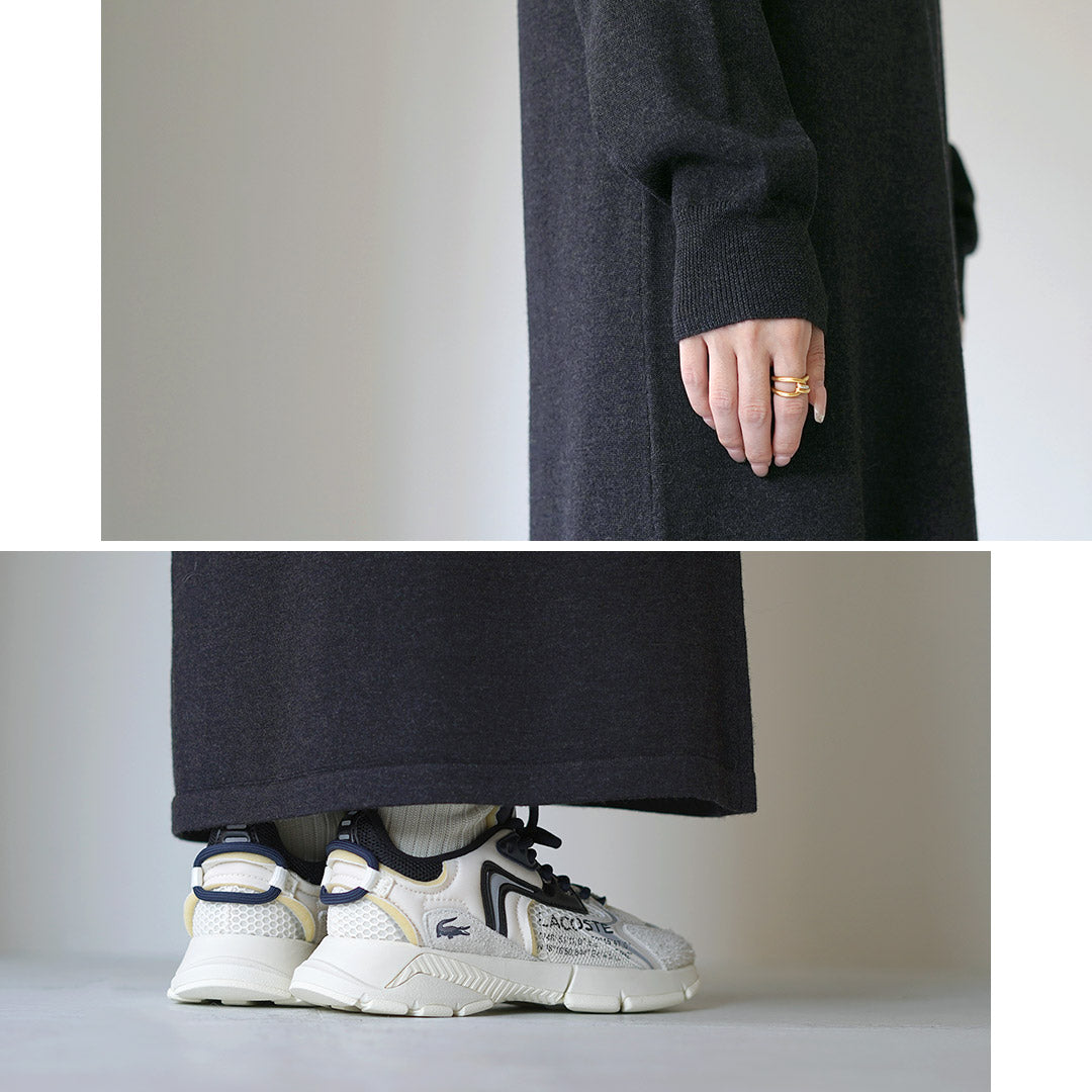 RYE TENDER(ライテンダー) JONES ONE-PIECE ジョーンズ ワンピース / レディース ニットワンピース ロング 長袖 ウール 無地 Aライン