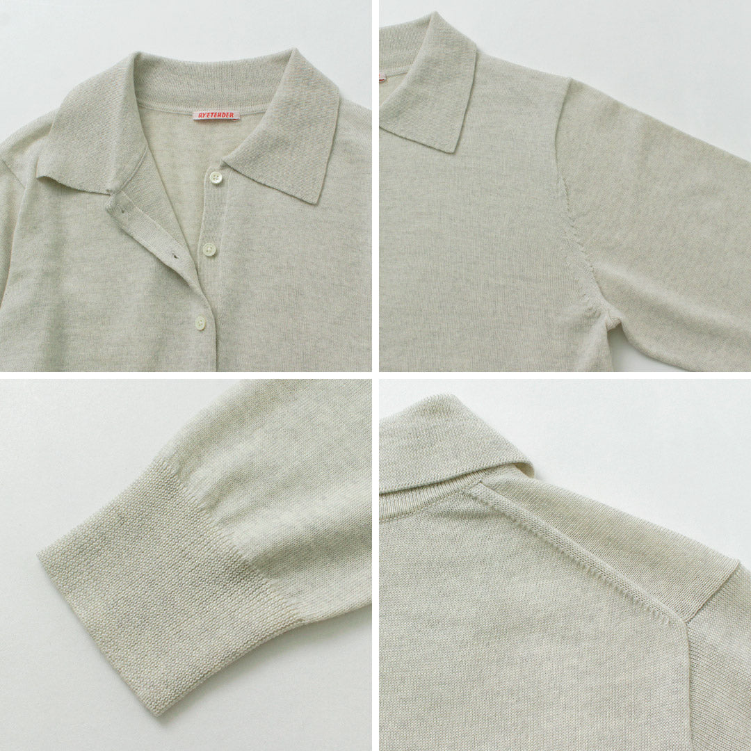 RYE TENDER(ライテンダー) JONES ONE-PIECE ジョーンズ ワンピース / レディース ニットワンピース ロング 長袖 ウール 無地 Aライン