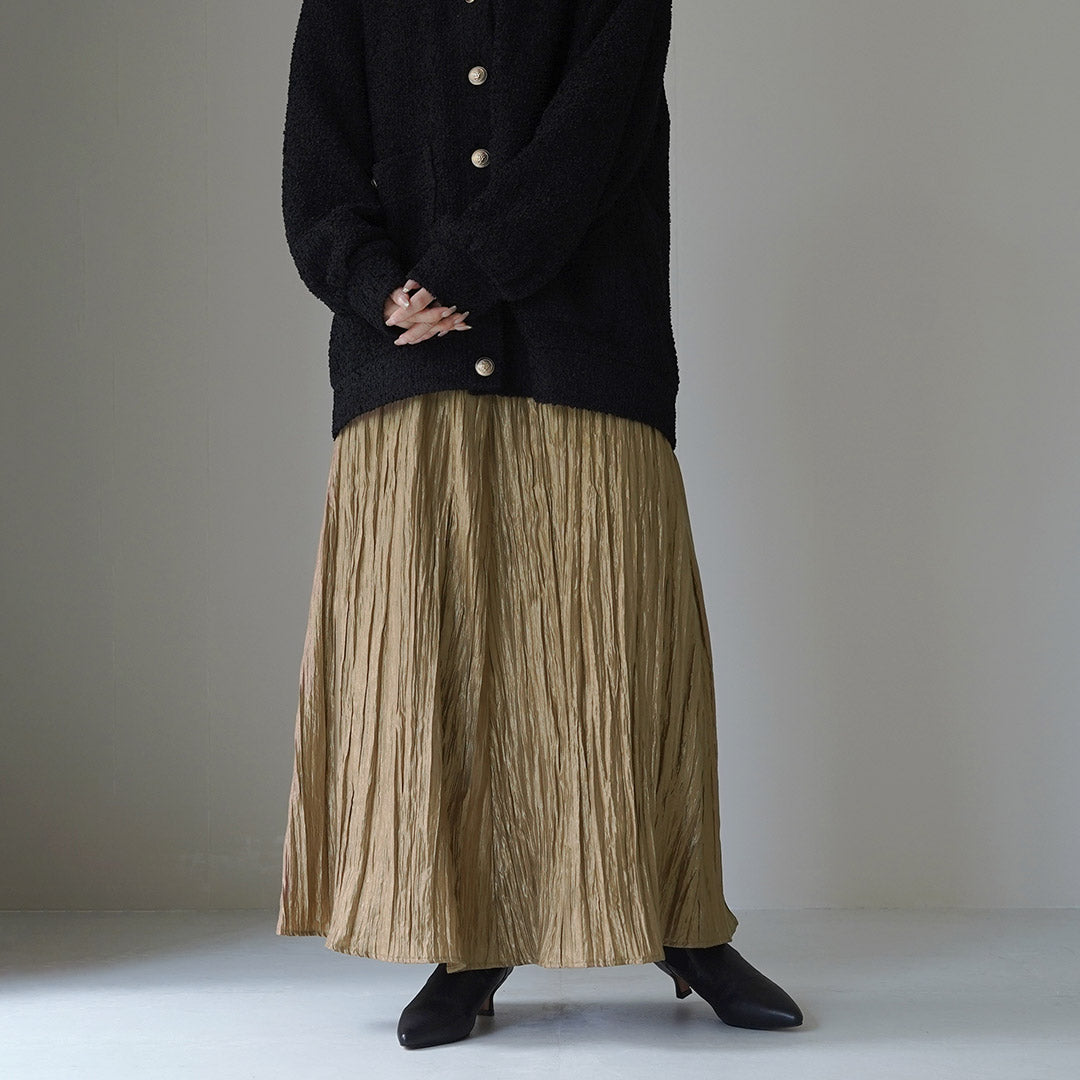 【30%OFF】CHIGNON(シニヨン) シャイニー ワッシャースカート