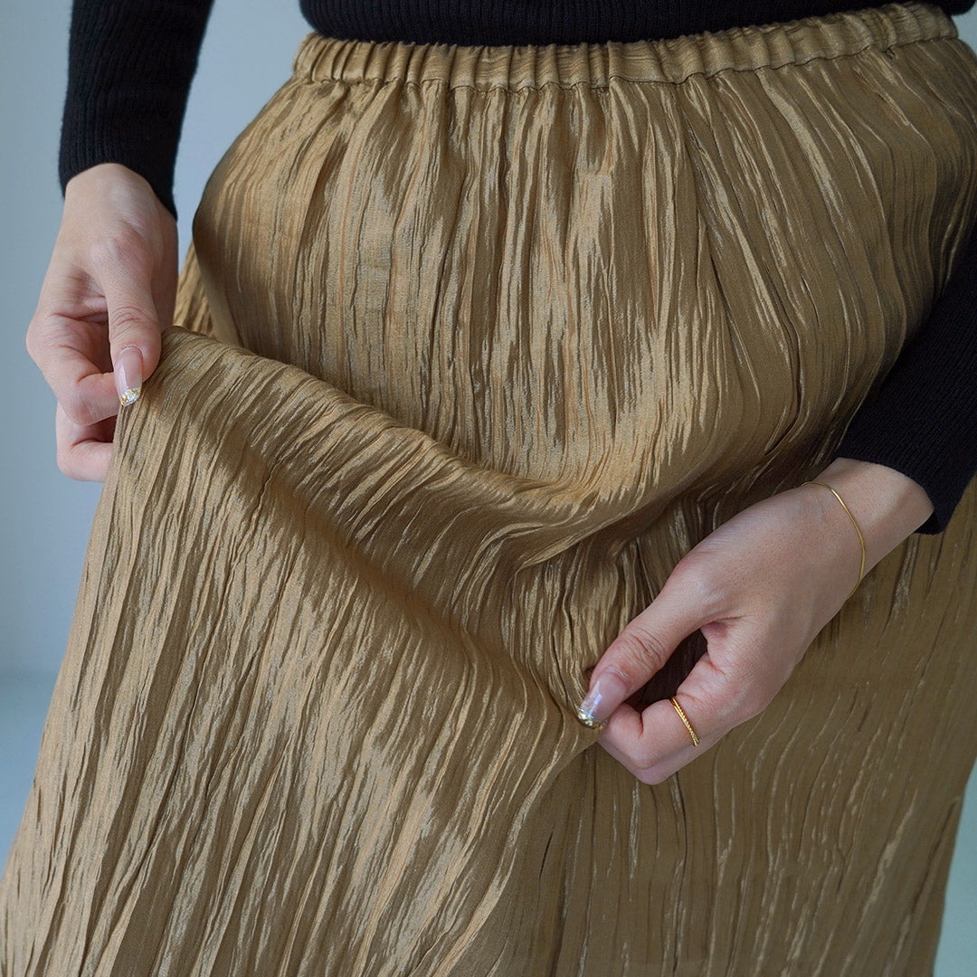 【30%OFF】CHIGNON(シニヨン) シャイニー ワッシャースカート