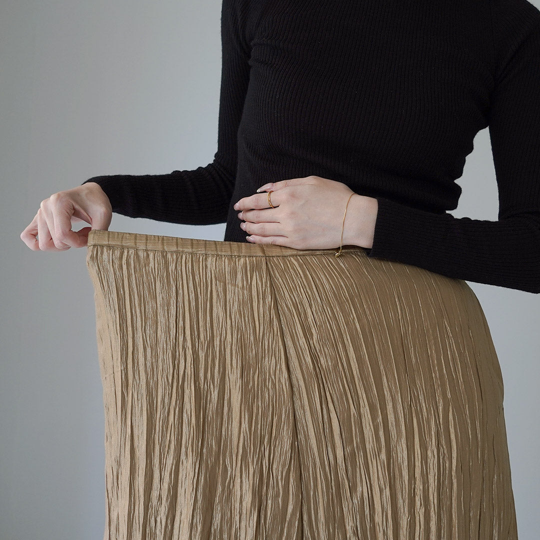 【30%OFF】CHIGNON(シニヨン) シャイニー ワッシャースカート