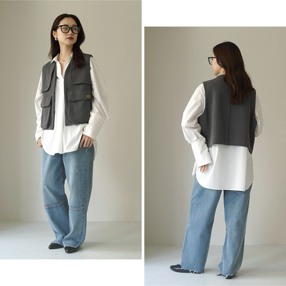 【20%OFF】YENN(イェン) スキッパーシャツ